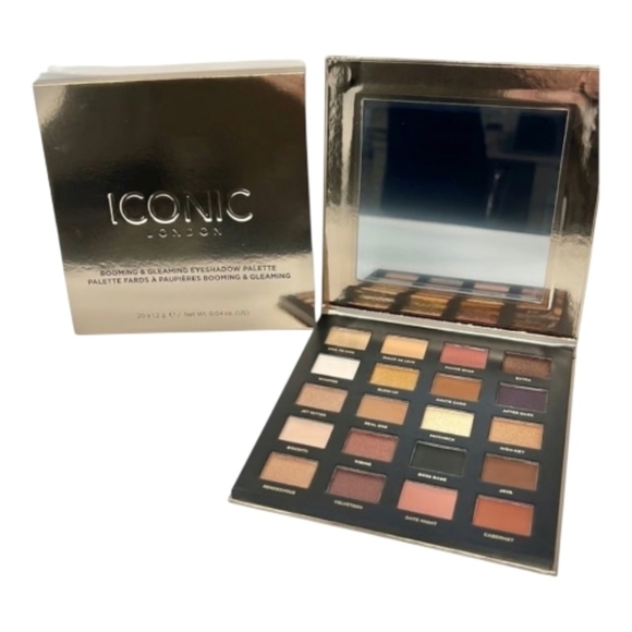 Iconic London Booming And Gleaming Eyeshadow Palette 20 Neutral Shades BNIB - Picture 12 of 16